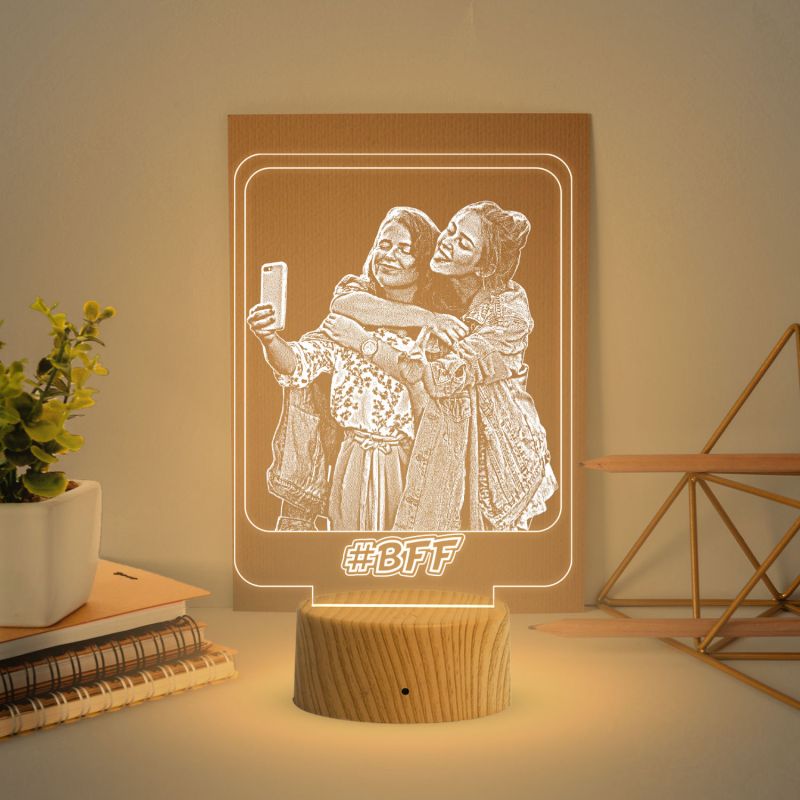 Personalized Photo frame Gift for BFF, Birthday Gift for Friends